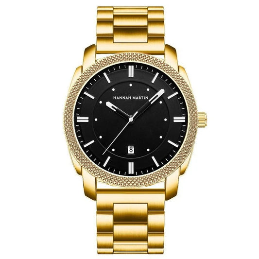 Hannah Martin 1451 Men's Watch - All Black Stainless Steel Waterproof