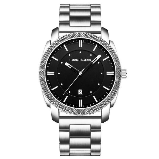 Hannah Martin 1451 Men's Watch - All Black Stainless Steel Waterproof
