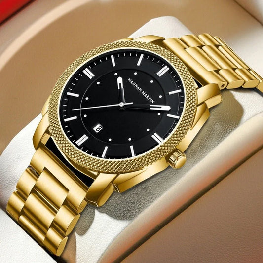 Hannah Martin 1451 Men's Watch - All Black Stainless Steel Waterproof