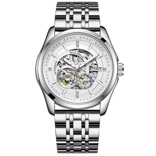 Kuerst Automatic Mechanical Watch - Luminous Skeleton Dial