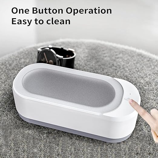 Portable Ultrasonic Cleaner for Jewelry, Glasses & Watches - Low Noise