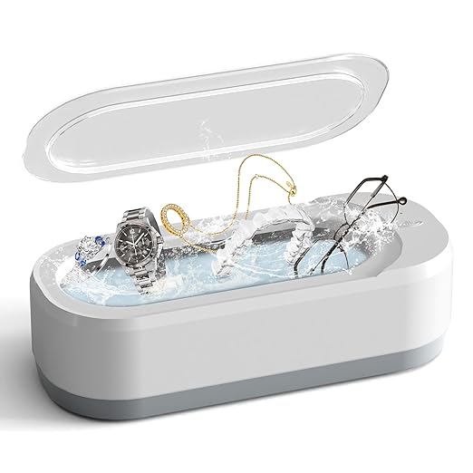 Portable Ultrasonic Cleaner for Jewelry, Glasses & Watches - Low Noise