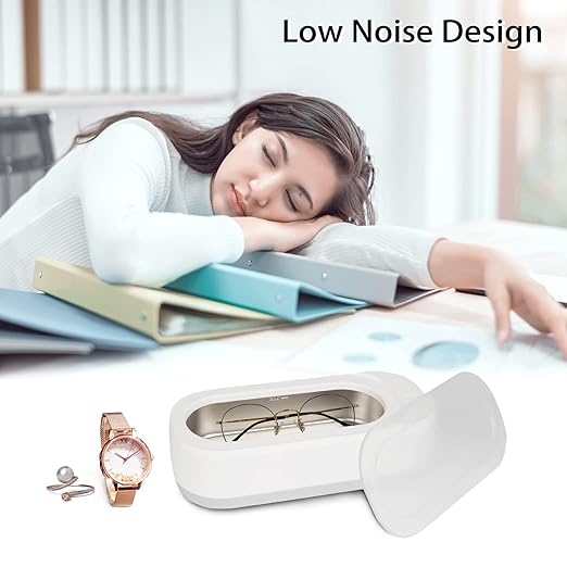 Portable Ultrasonic Cleaner for Jewelry, Glasses & Watches - Low Noise